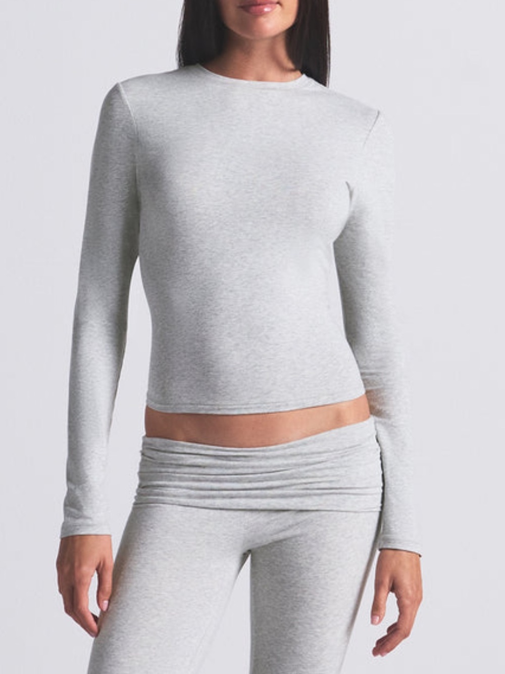 Skims Cotton Jersey Long Sleeve T-Shirt